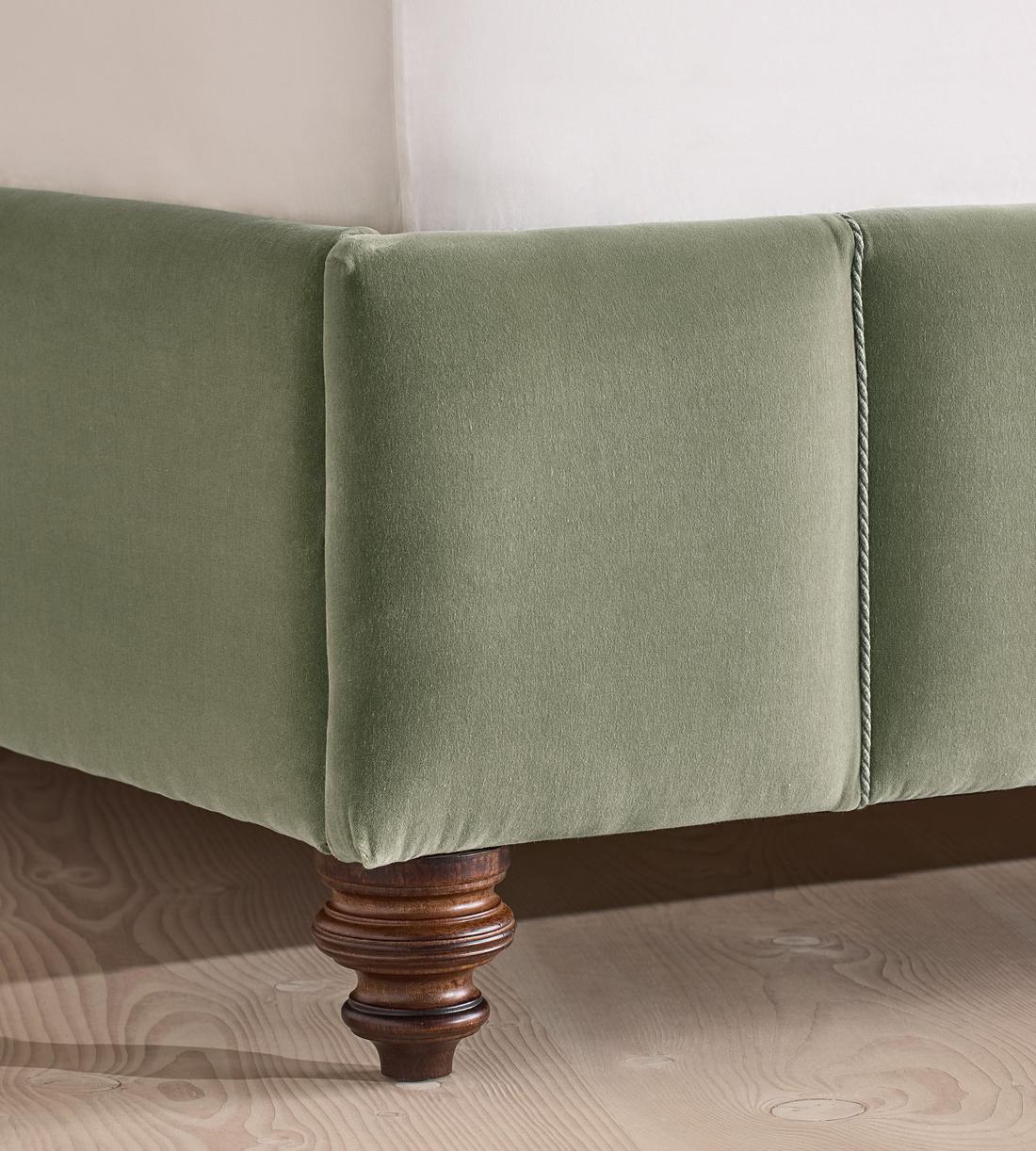 Manette Bed - with Twisted Cord - Double - Velvet - Seafoam - UK - Images - Image 5