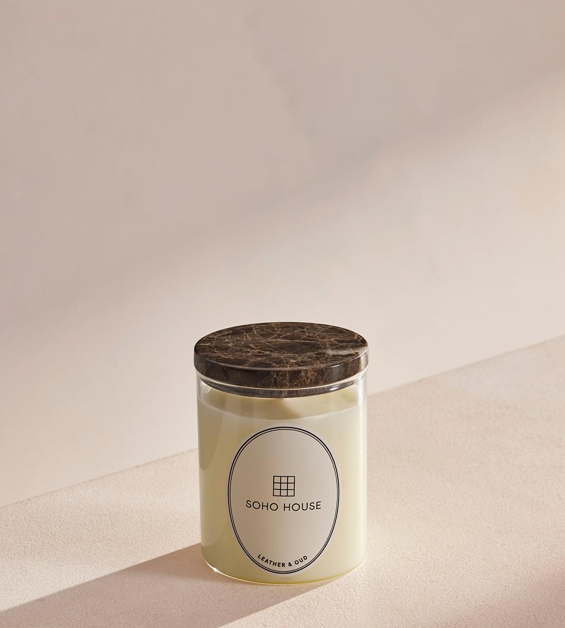Leather & Oud Candle - Dark Emperador Marble - Refill - 250g - Member Exclusive - Listing - Image 2