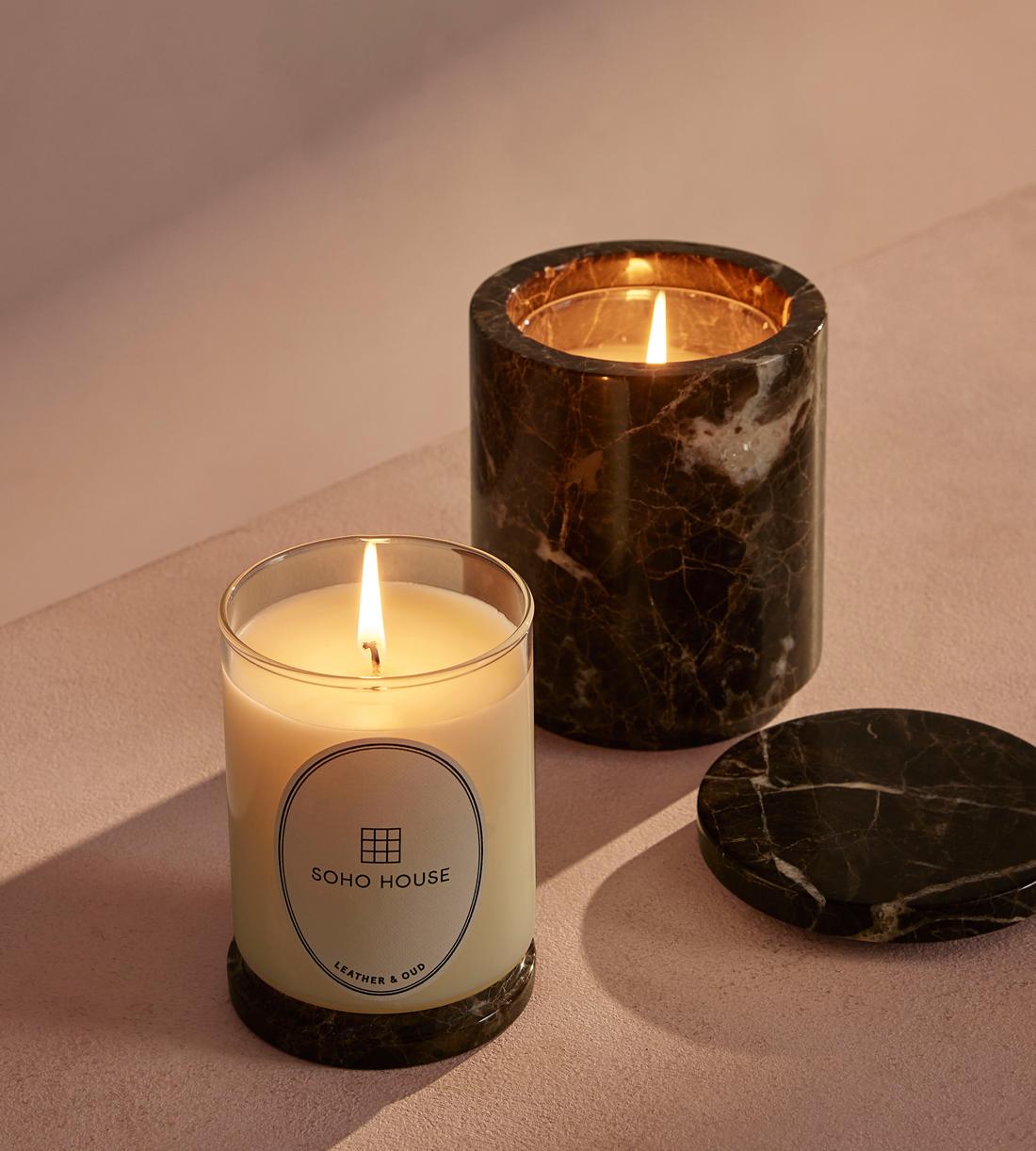 Leather & Oud Candle - Dark Emperador Marble - Refill - 250g - Member Exclusive - Images - Image 4