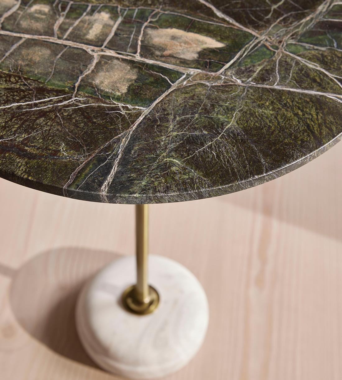 Fleet Side Table - Medium - Verde Bosque Marble - Images - Image 4