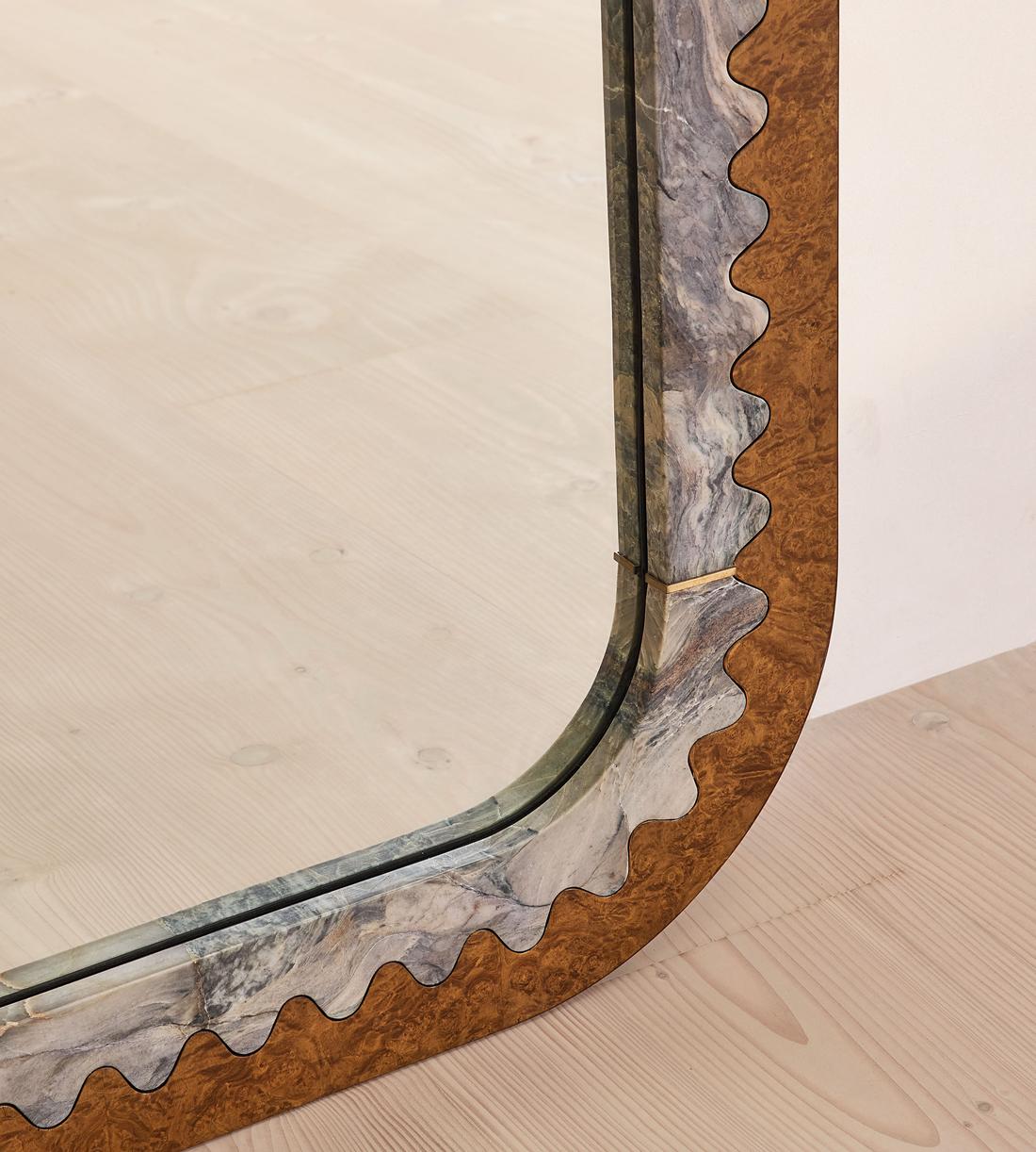 Fiore Floor Mirror - Brazilian Quartzite & Ash Burl - Images - Image 4