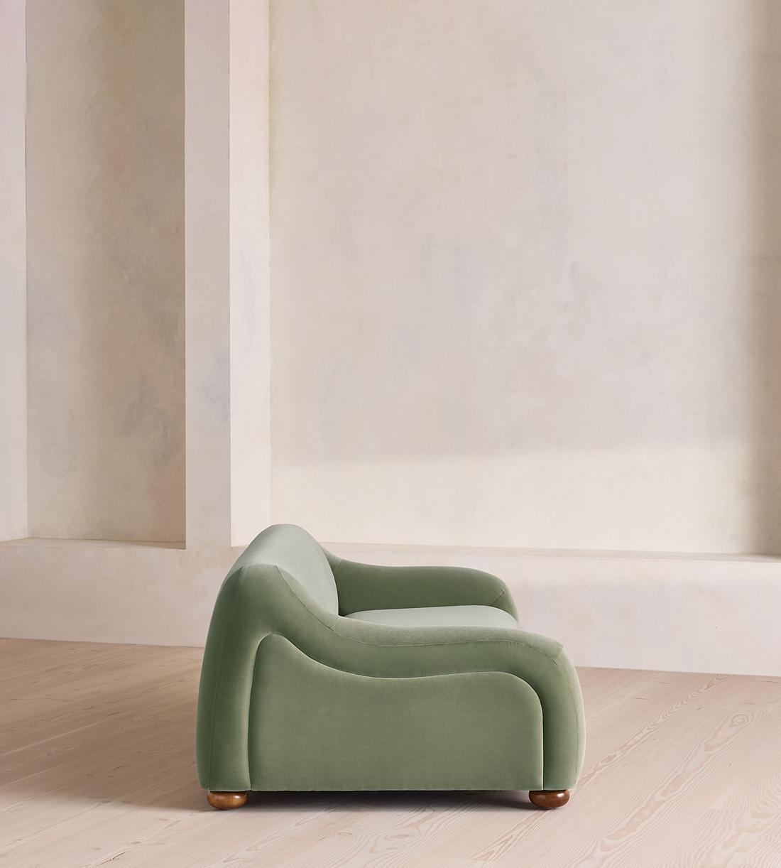 Liana Three Seater Sofa - Velvet - Seafoam - UK - Images - Image 5