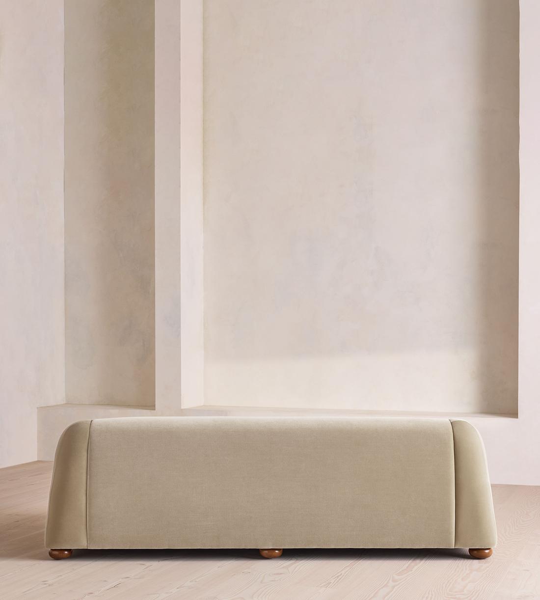 Liana Three Seater Sofa - Velvet - Oyster - UK - Images - Image 4