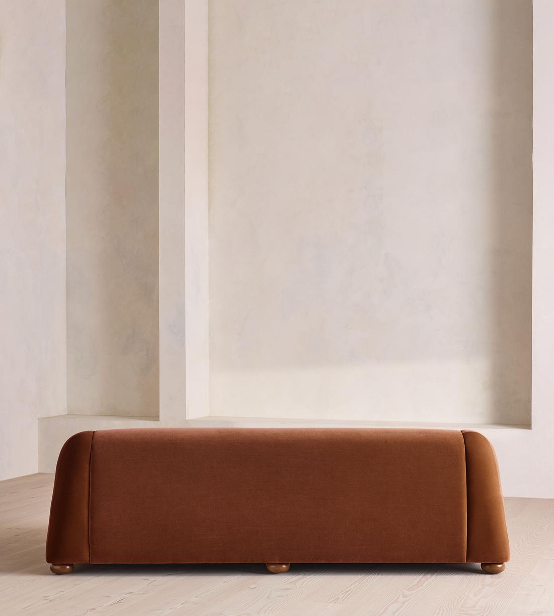 Liana Three Seater Sofa - Velvet - Cinnamon - UK - Images - Image 4
