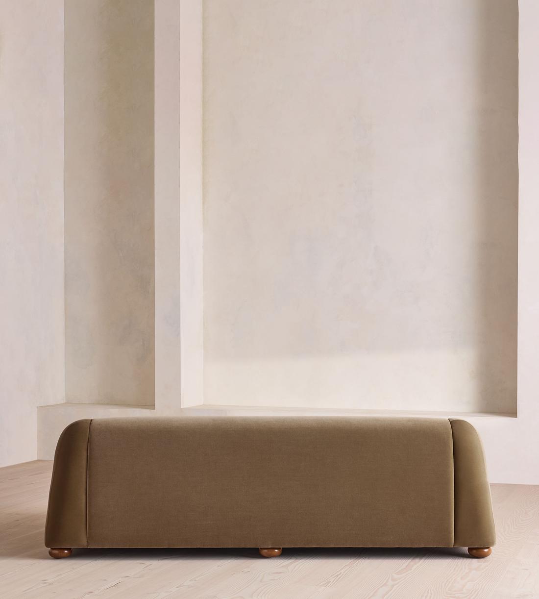 Liana Three Seater Sofa - Velvet - Truffle - UK - Images - Image 4