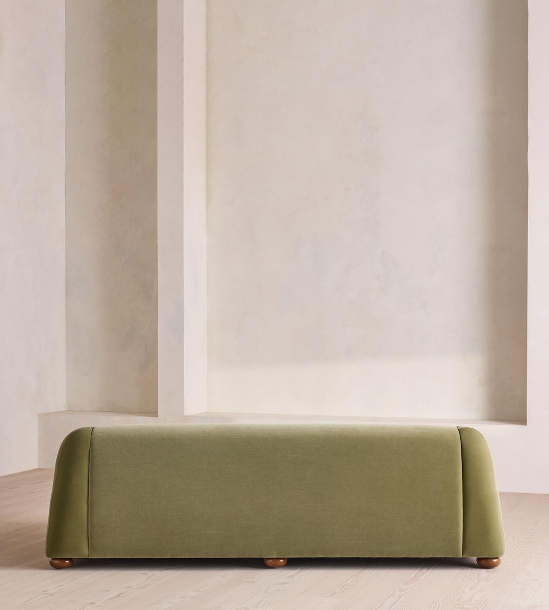 Liana Three Seater Sofa - Velvet - Lichen - UK - Images - Image 4