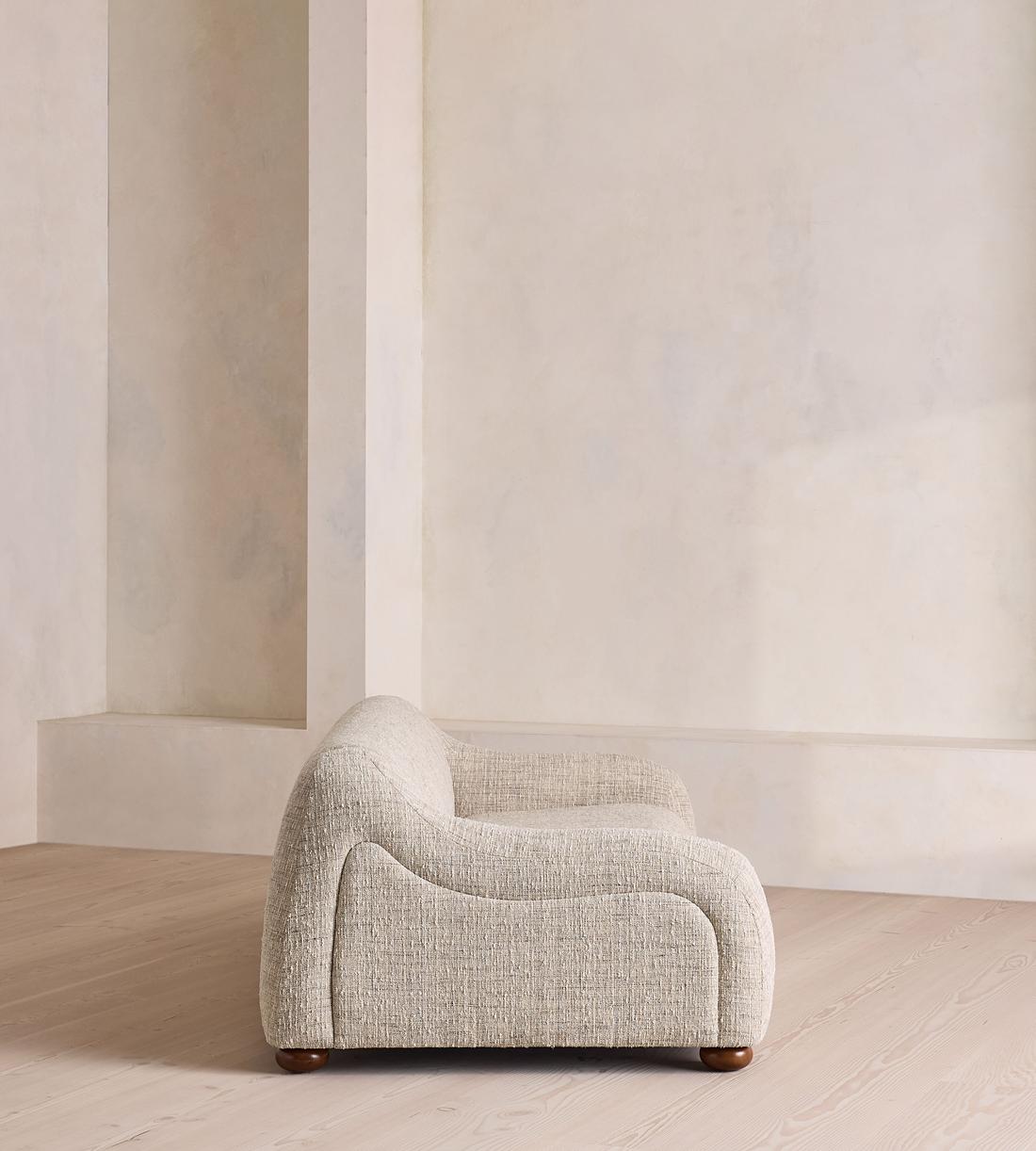 Liana Three Seater Sofa - Cotton Linen Tweed - UK - Images - Image 3