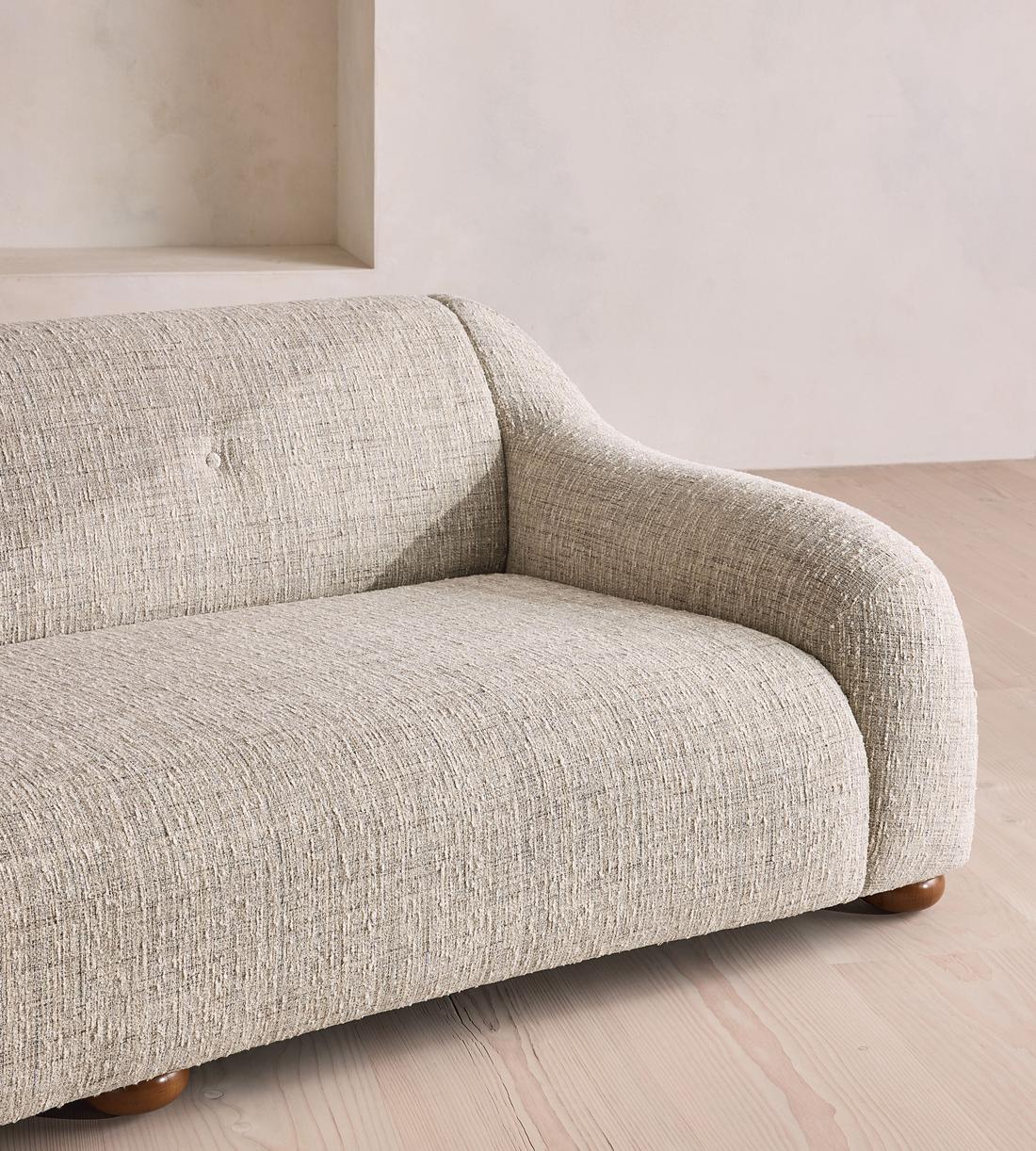 Liana Three Seater Sofa - Cotton Linen Tweed - UK - Images - Image 5