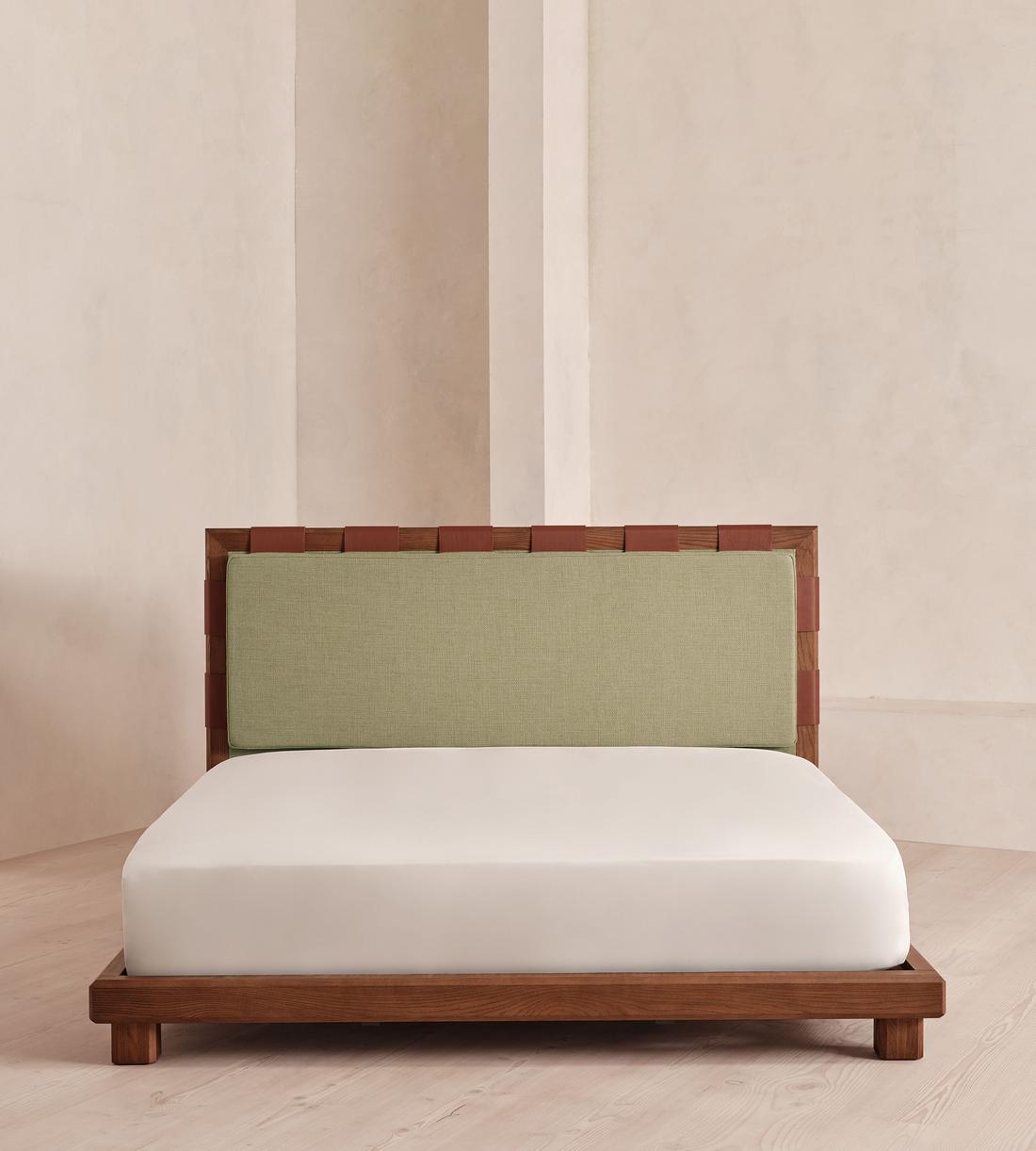 Barnaby Bed - Queen - Wool Linen - Sage - US - Listing - Image 2