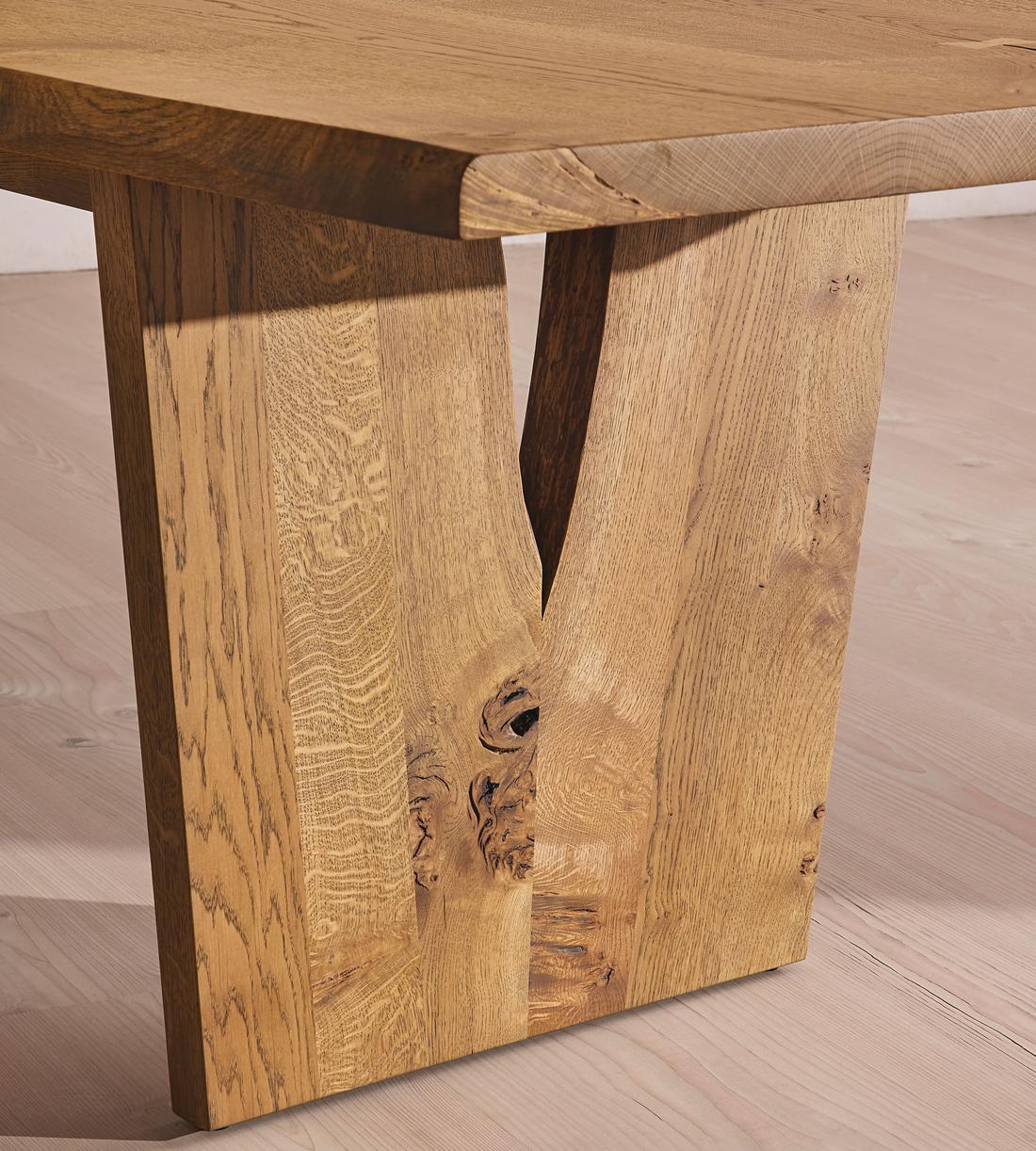 Calne Dining Table - Golden Oak - 240cm - Images - Image 5