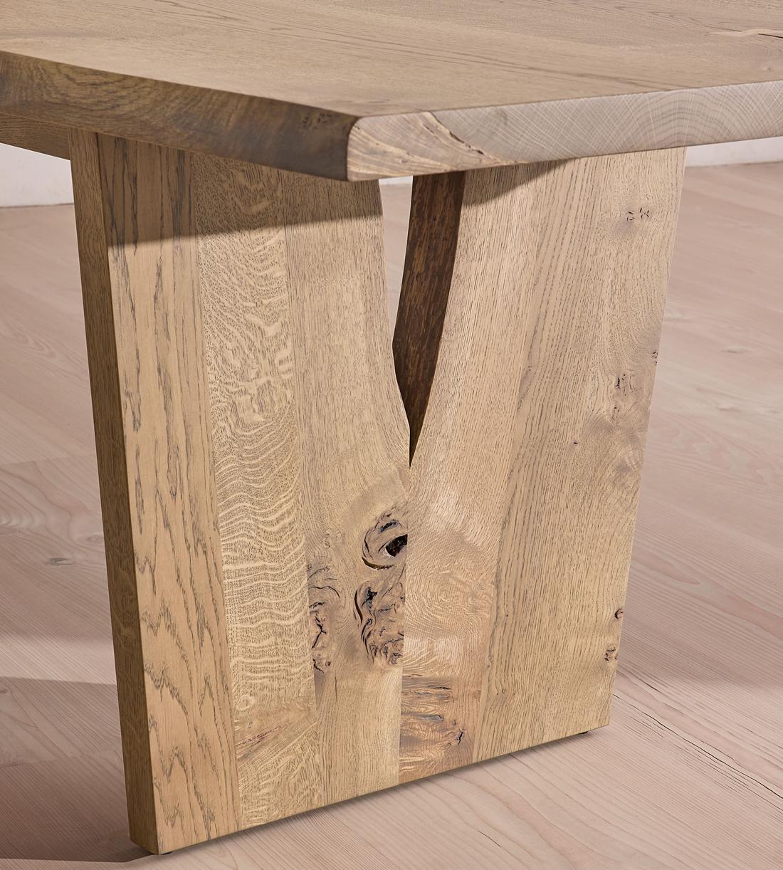 Calne Dining Table - Light Oak - 240cm - Images - Image 5