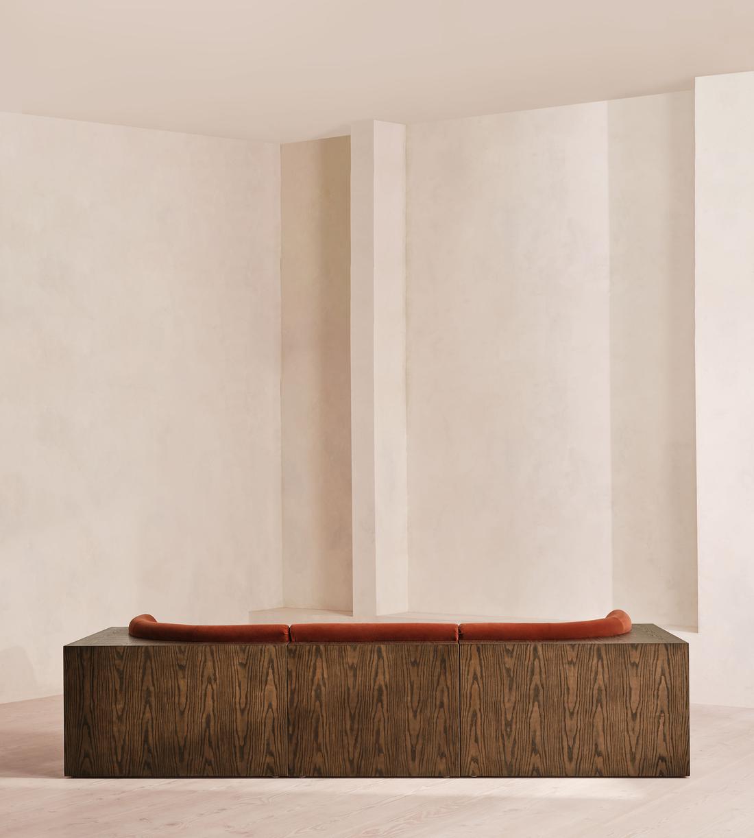 Carter Four Seater Sofa - Velvet - Rust - UK - Images - Image 6