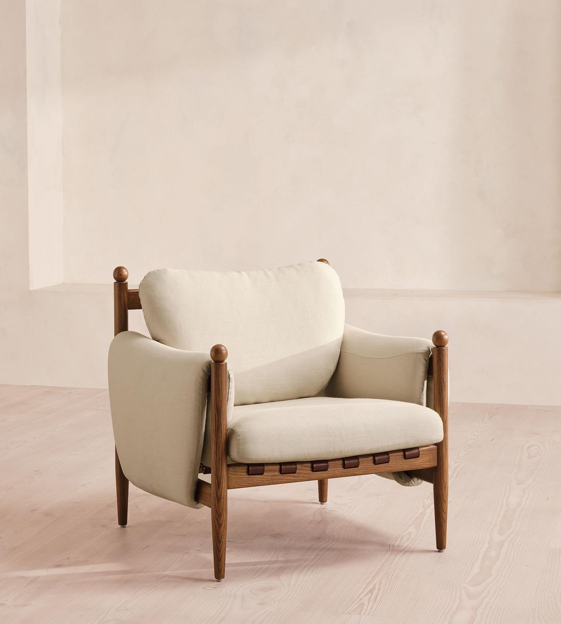 Casper Armchair - Linen - Bisque - UK - Listing - Image 1