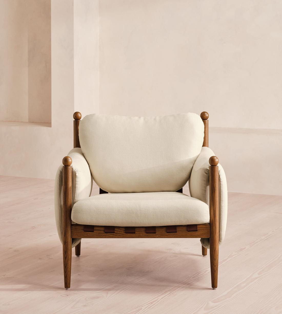 Casper Armchair - Linen - Bisque - UK - Listing - Image 2