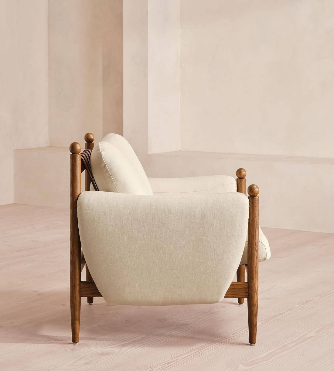 Casper Armchair - Linen - Bisque - UK - Images - Image 3