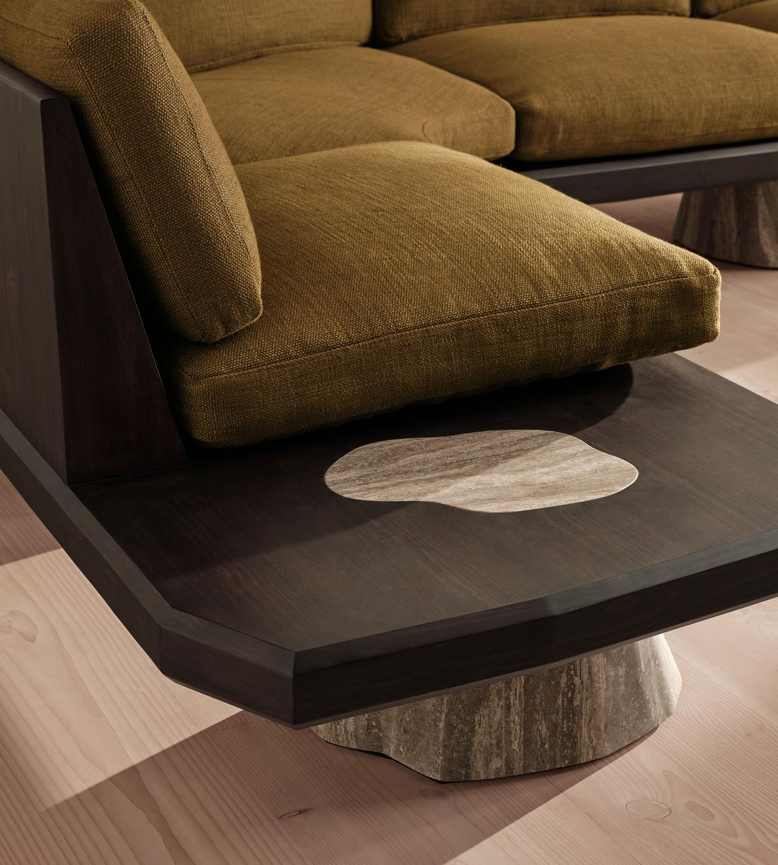 Torno Sectional Sofa - Wool Linen - Ochre - US - Images - Image 6