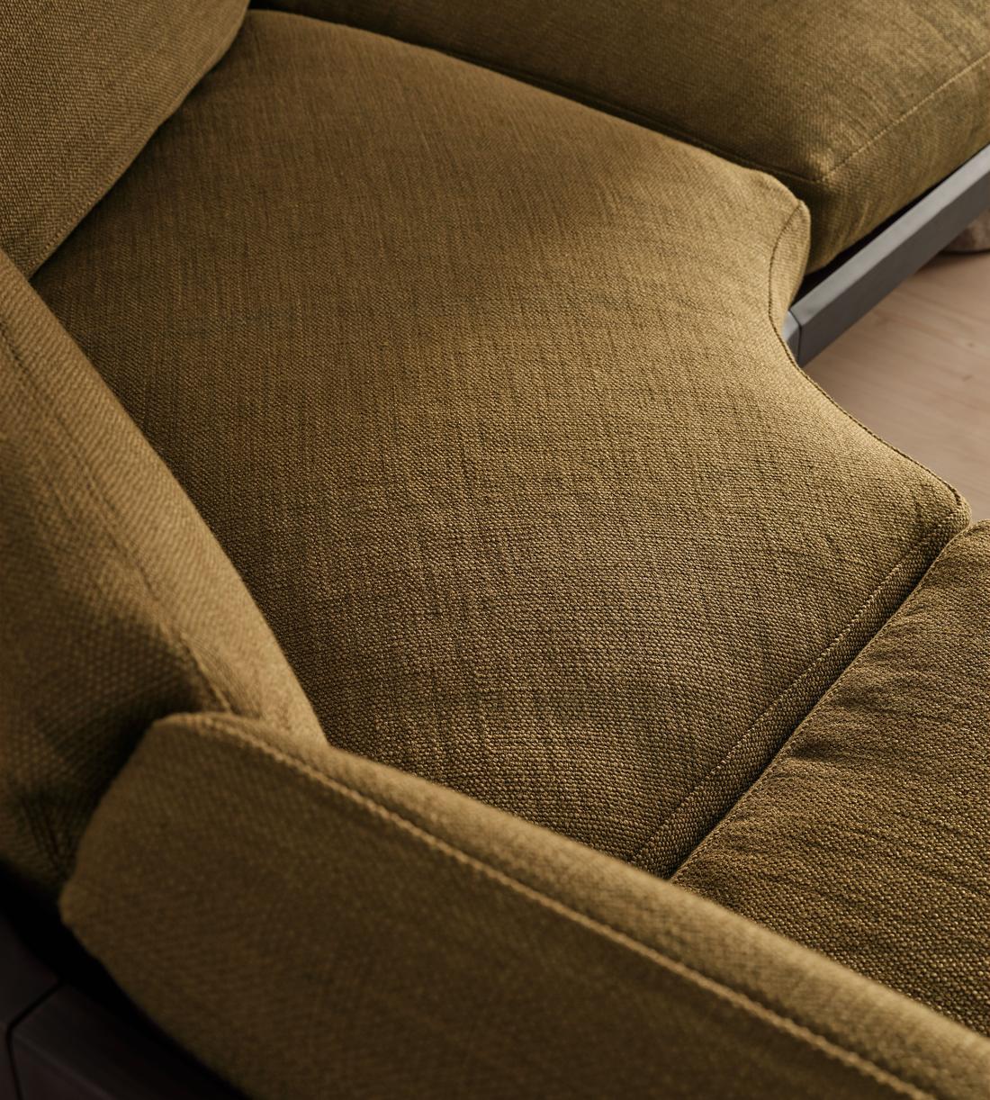 Torno Sectional Sofa - Wool Linen - Ochre - US - Images - Image 7