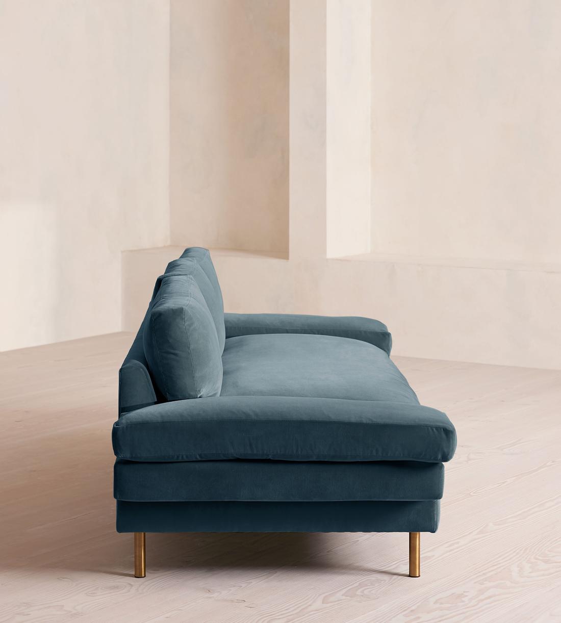 Bristol Sofa - Velvet - Grey Blue - Images - Image 3