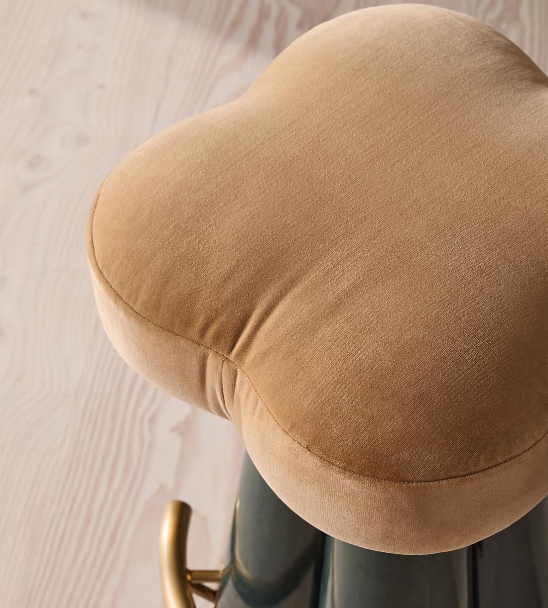 Albany Barstool - Velvet - Camel - US - Images - Image 5