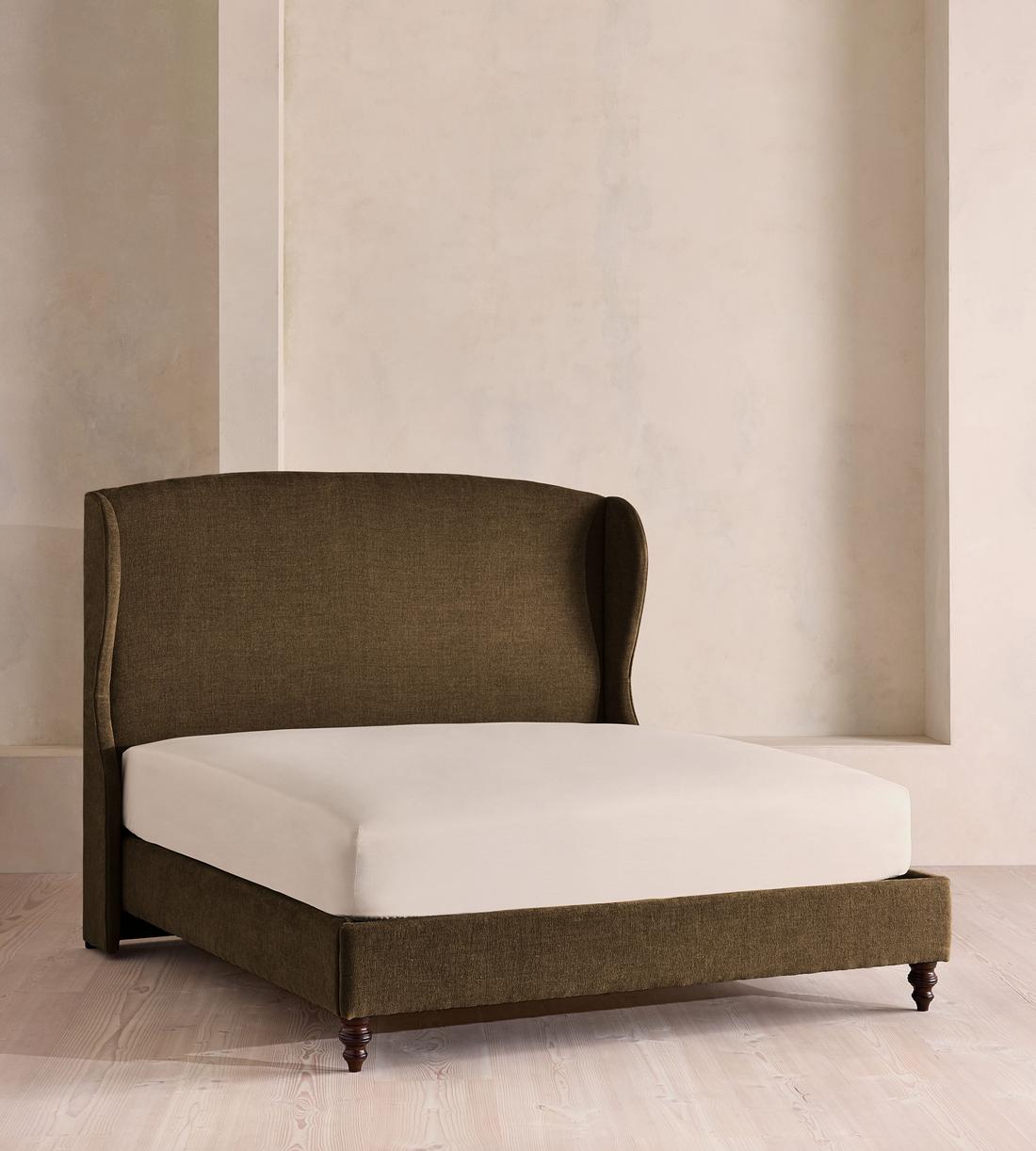 Rivas Bed - King - Linen Chenille - Chocolate - Listing - Image 1