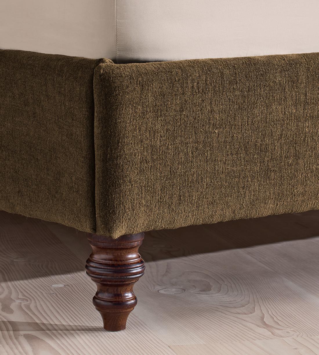 Rivas Bed - King - Linen Chenille - Chocolate - Images - Image 5