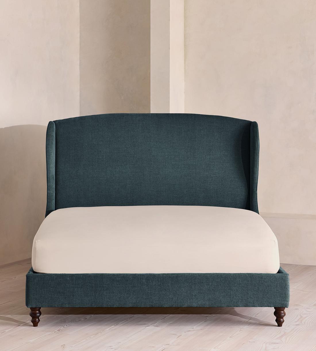 Rivas Bed - King - Linen Chenille - Deep Teal - Listing - Image 2