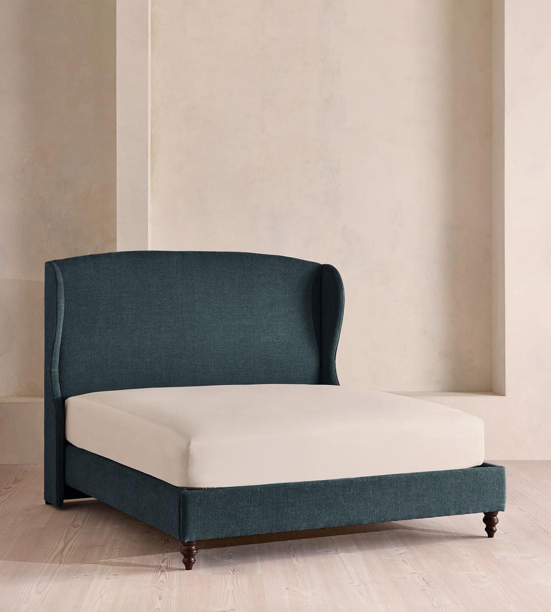 Rivas Bed - Emperor - Linen Chenille - Deep Teal - Listing - Image 1