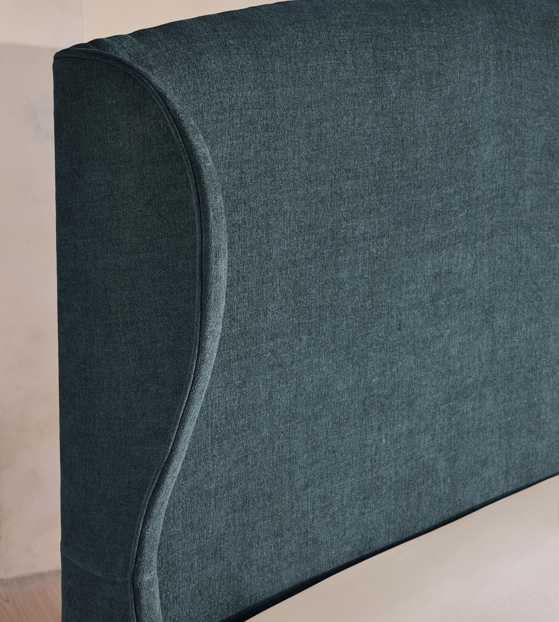 Rivas Bed - Emperor - Linen Chenille - Deep Teal - Images - Image 4