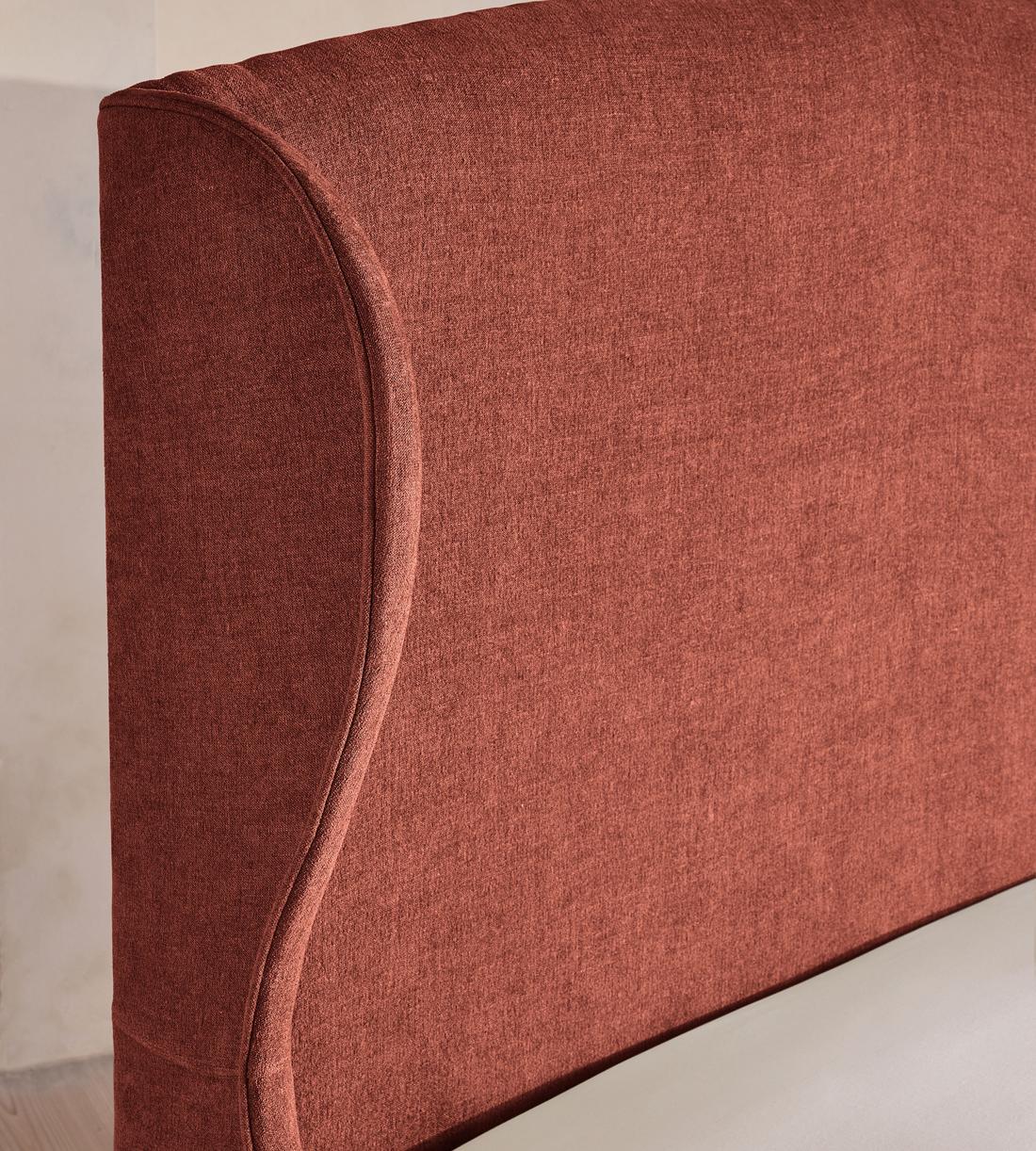 Rivas Bed - Emperor - Linen Chenille - Rust - Images - Image 4