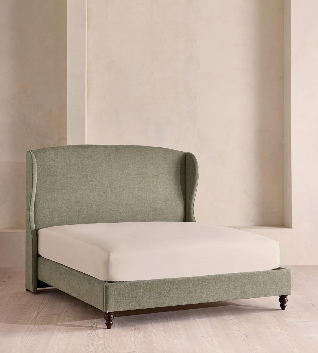 Rivas Bed - King - Linen Chenille - Sage - Listing - Image 1