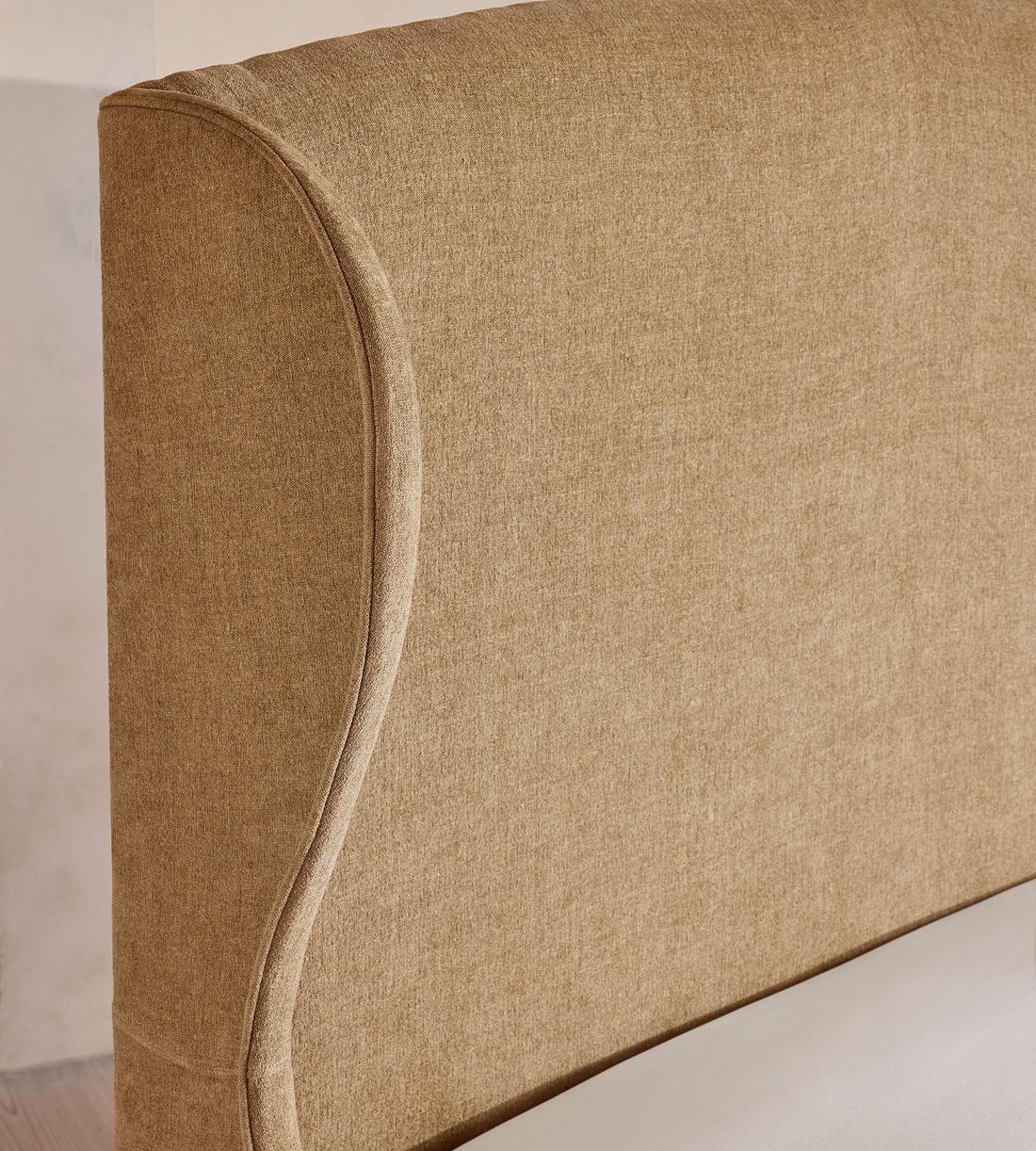 Rivas Bed - King - Linen Chenille - Sand - Images - Image 4