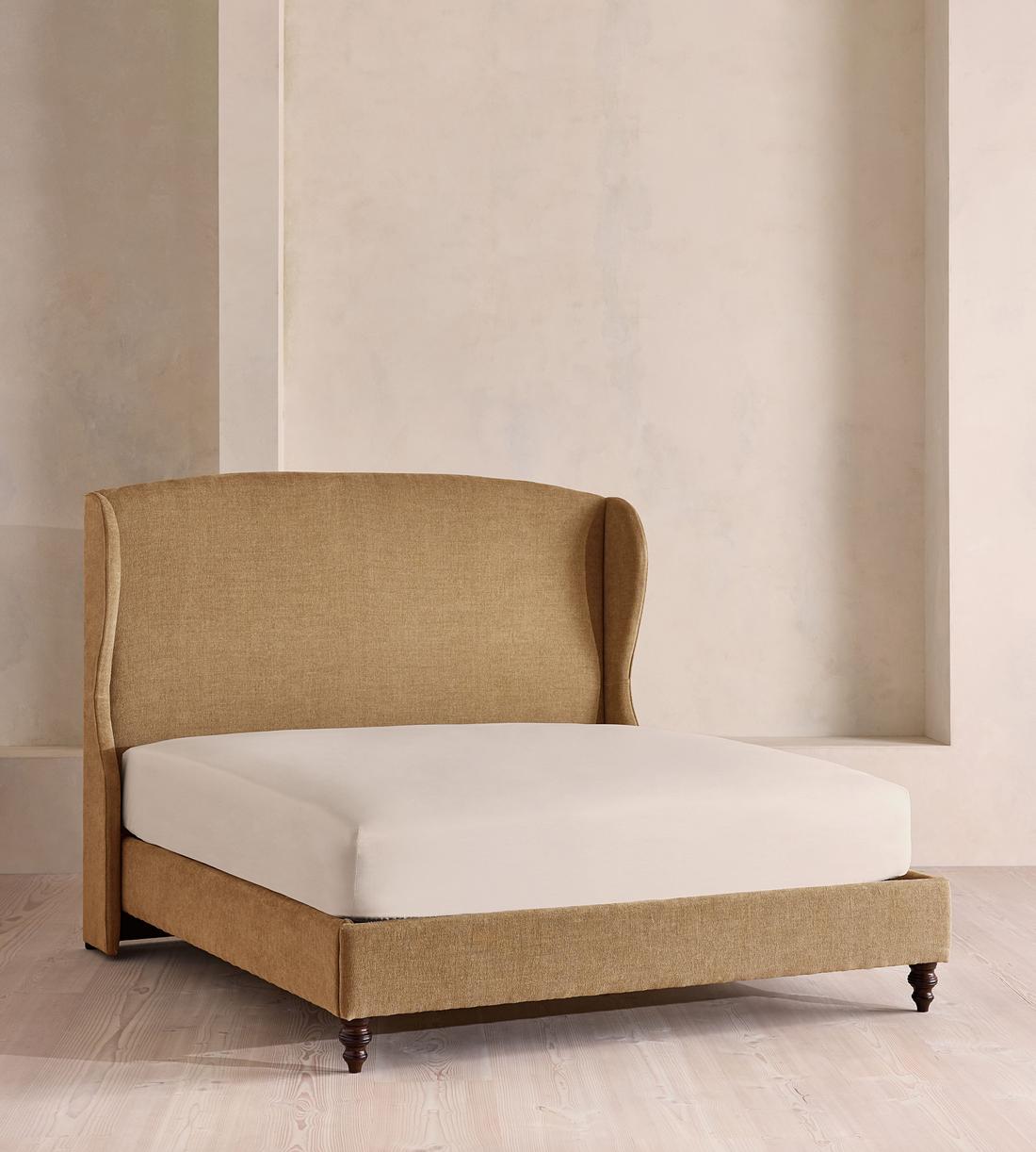 Rivas Bed - Emperor - Linen Chenille - Sand - Listing - Image 1