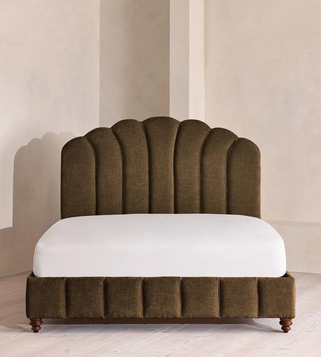 Manette Bed - Full - Linen Chenille - Chocolate - US - Listing - Image 2