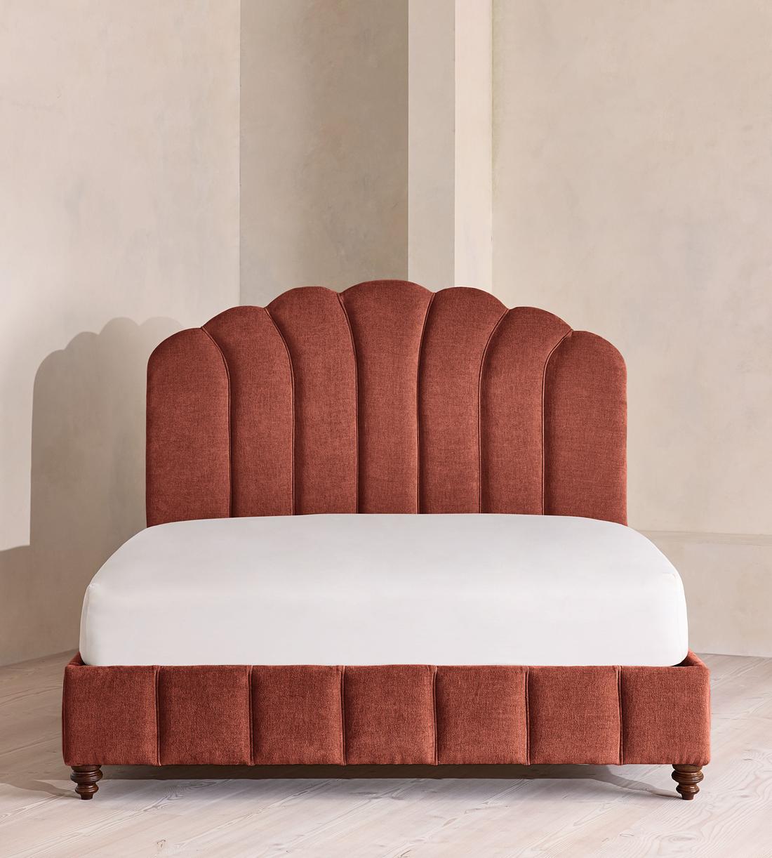 Manette Bed - Full - Linen Chenille - Rust - US - Listing - Image 2