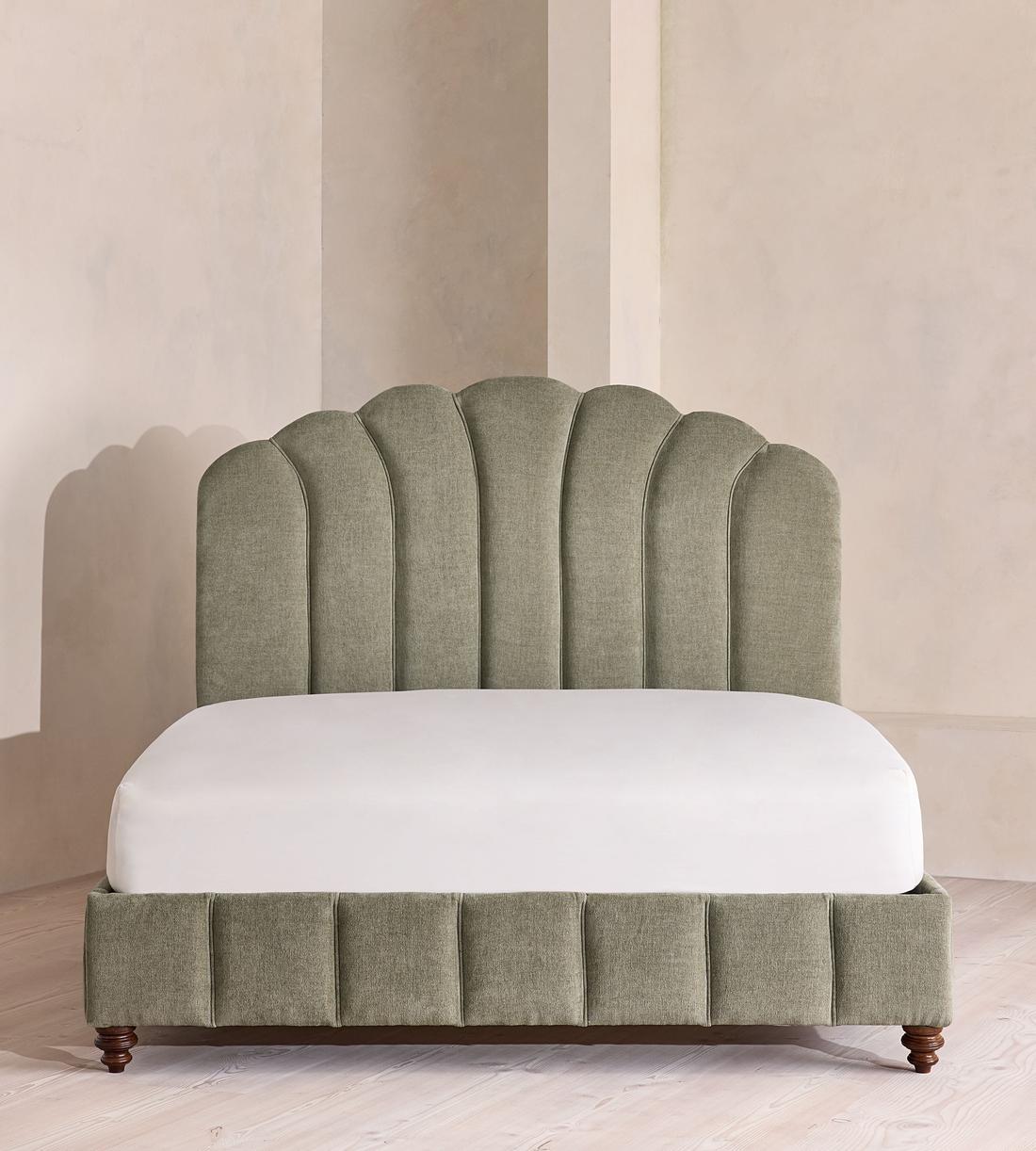 Manette Bed - King - Linen Chenille - Sage - US - Listing - Image 2