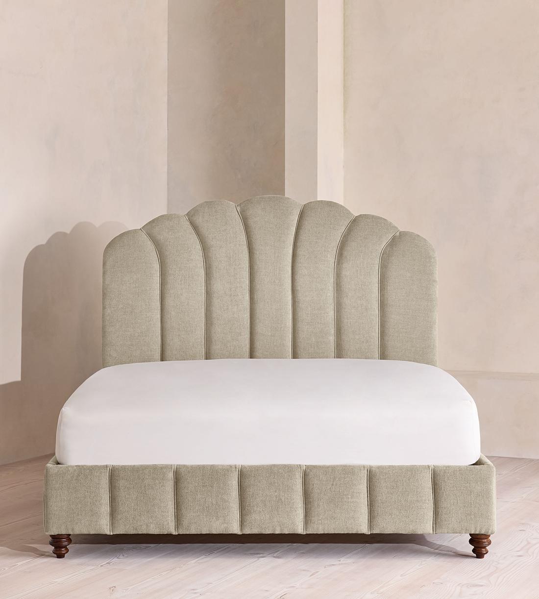 Manette Bed - Full - Linen Chenille - Stone - US - Listing - Image 2