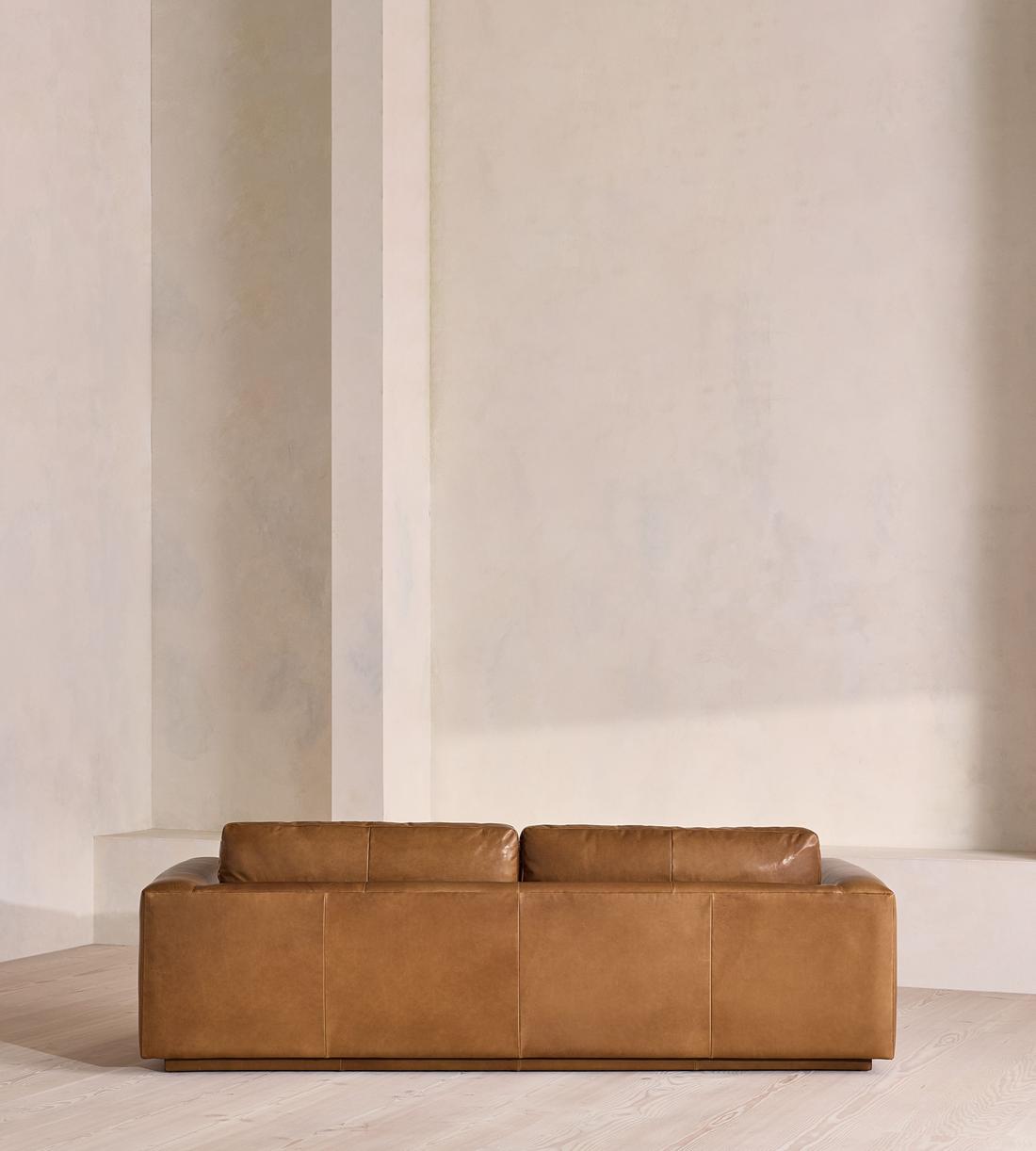 Mossley Three Seater Sofa - Leather - Chestnut - US - Images - Image 4