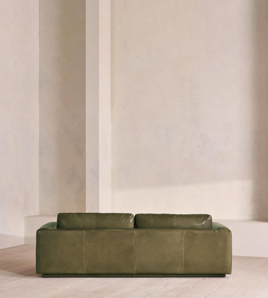 Mossley Three Seater Sofa - Leather - Moss - US - Images - Image 4