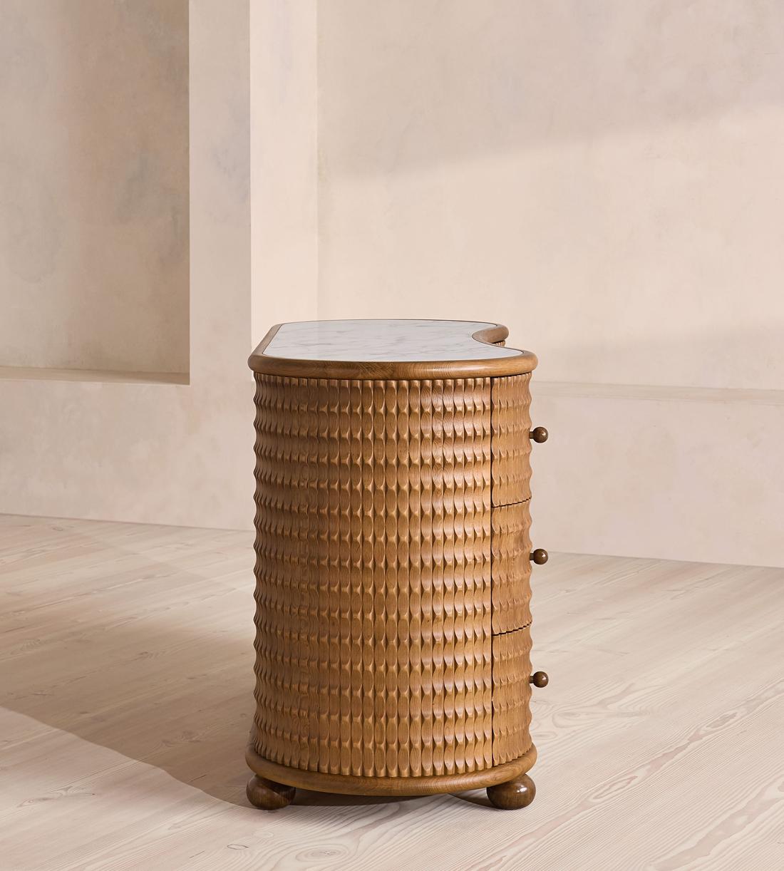 Armando Six Drawer Dresser - Calacatta Aura Marble - Images - Image 4