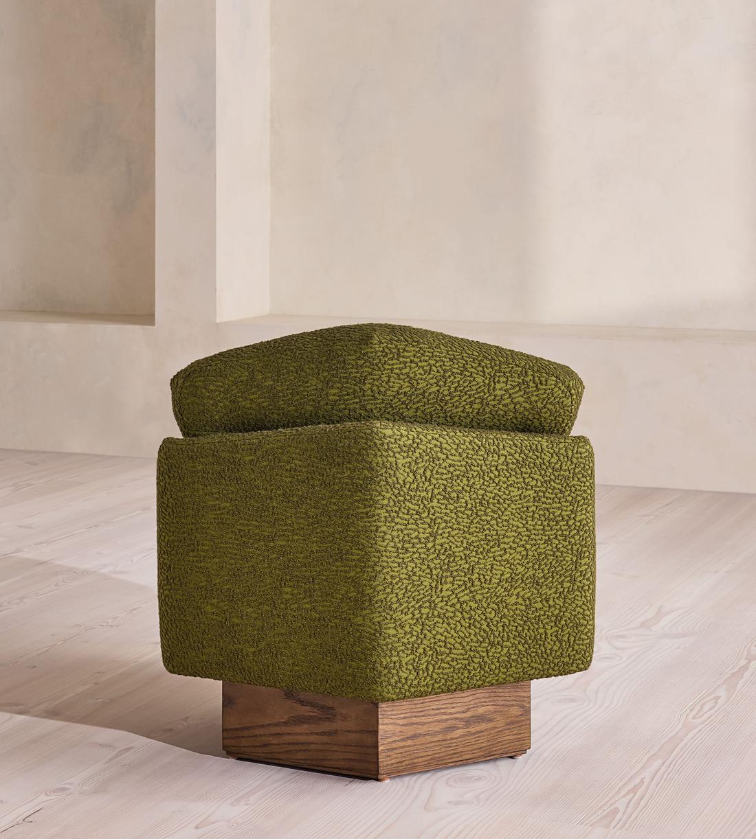 Mila Armchair - Boucle Jacquard - Olive - US - Images - Image 6