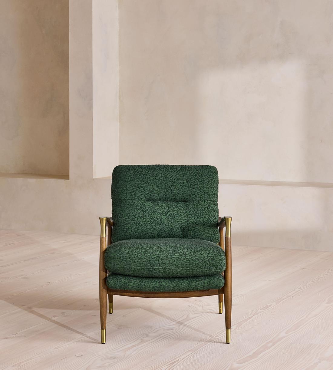 Theodore Armchair - Boucle Jacquard - Marine  - US - Listing - Image 2