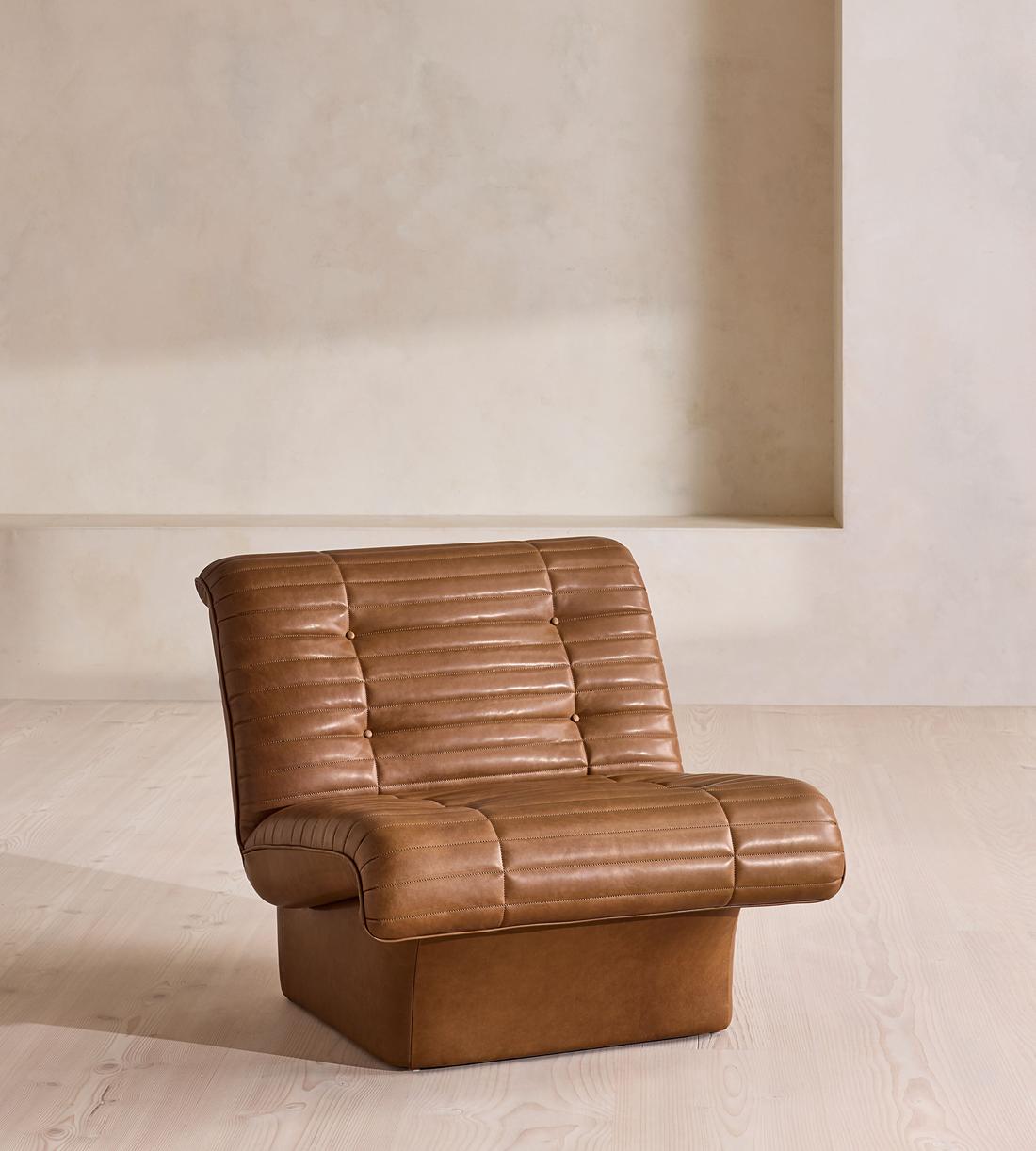 Ewan Armchair - Leather - Chestnut - US - Listing - Image 4