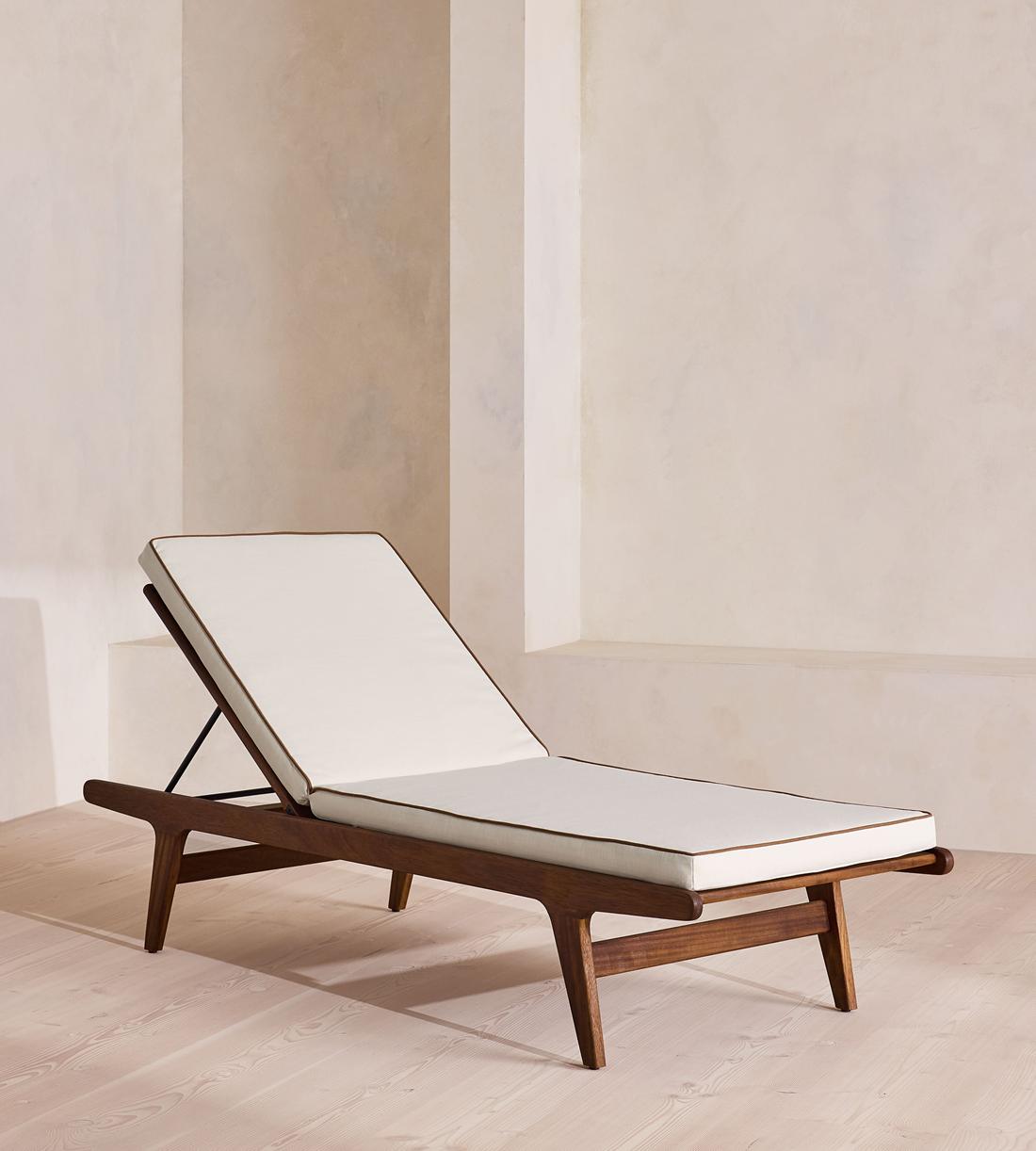 Noah Outdoor Sunlounger - Off White - Listing - Image 1