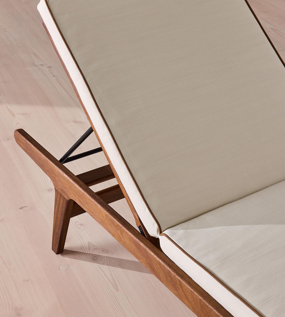 Noah Outdoor Chaise Lounger - Off White - Images - Image 6