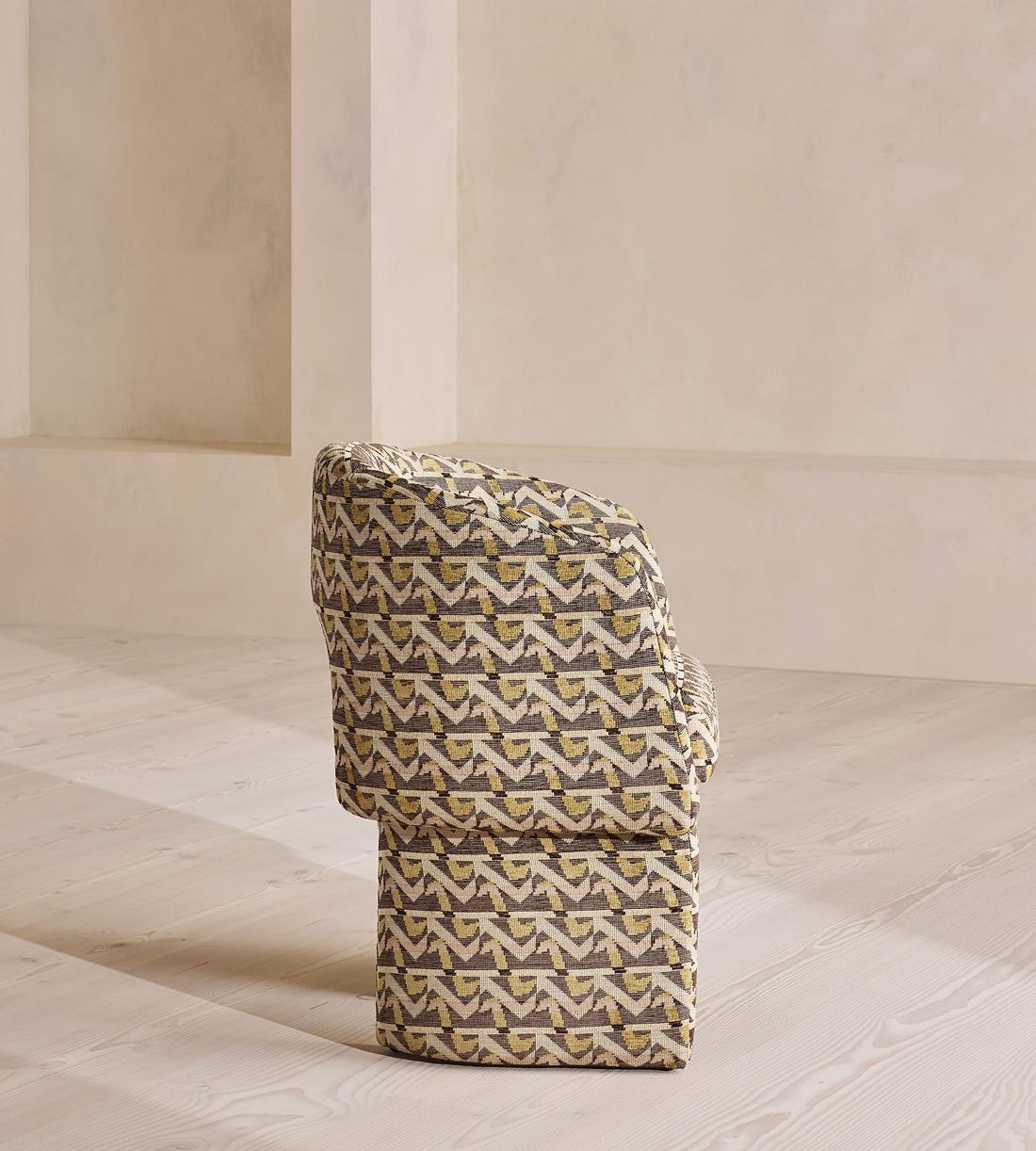 Morrell Dining Chair - Fulton Jacquard - Sage - US - Images - Image 5