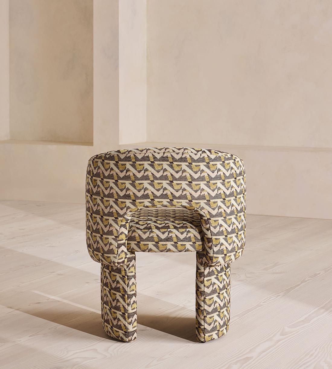Morrell Dining Chair - Fulton Jacquard - Sage - US - Images - Image 6