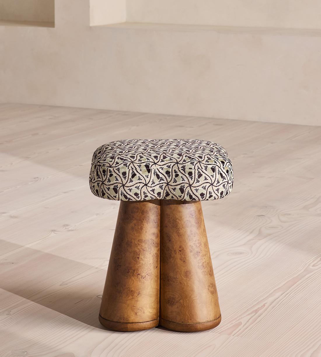Albany Footstool - Murphy Jacquard - UK - Listing - Image 1