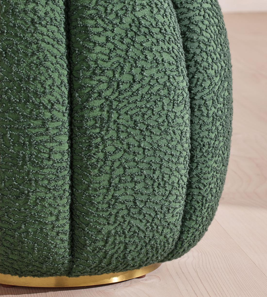 Sofia Footstool - Boucle Jacquard - Marine - US - Images - Image 5