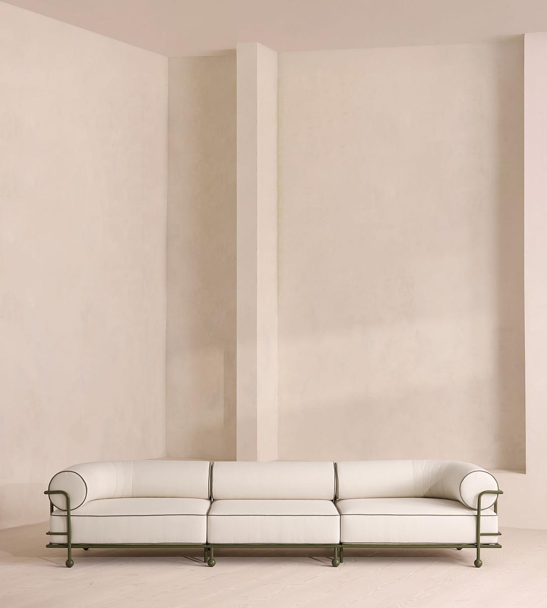 Gaspard Four-Seater Outdoor Sofa - Linen - Off White - Listing - Image 2