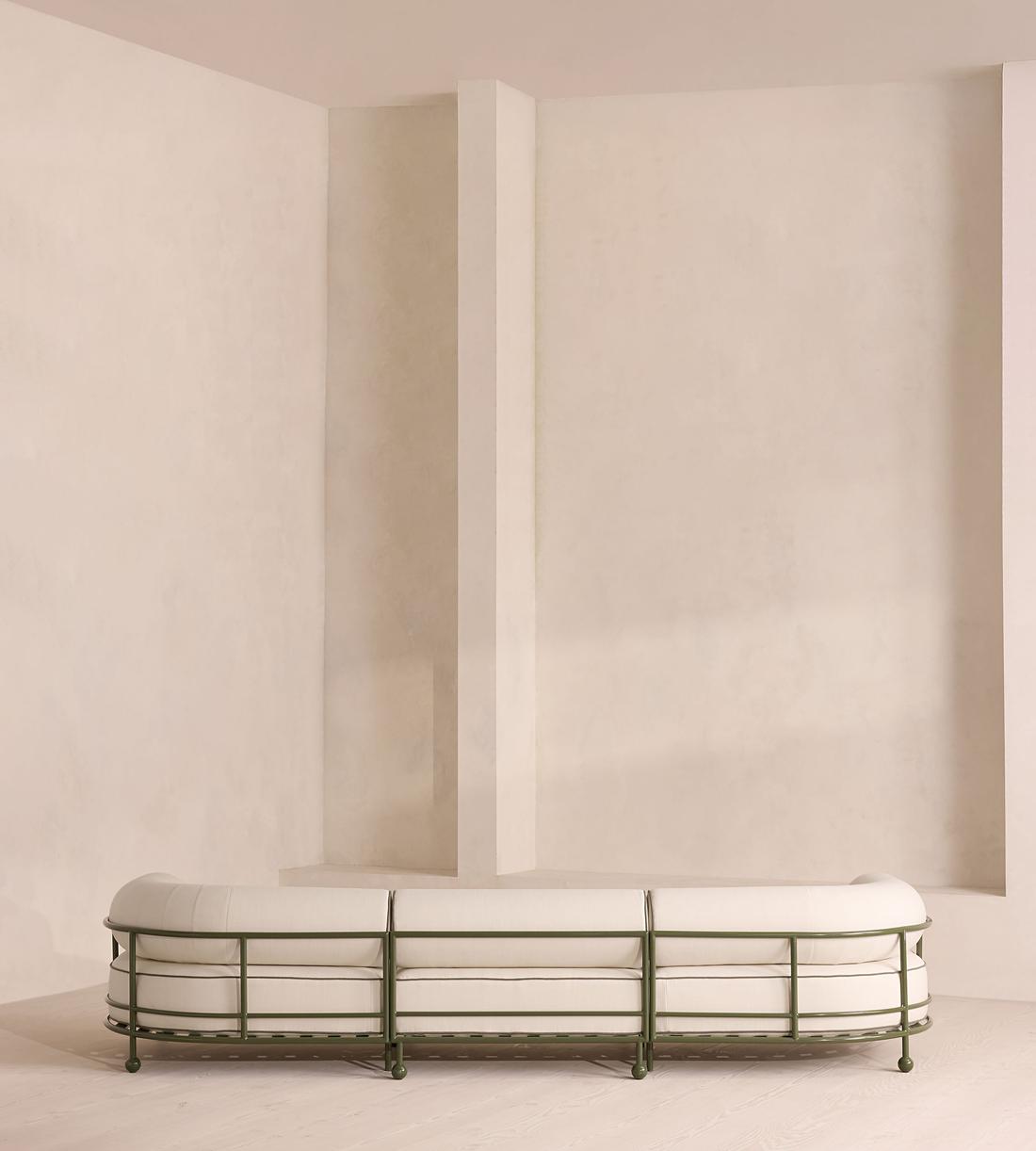 Gaspard Four-Seater Outdoor Sofa - Linen - Off White - Images - Image 5